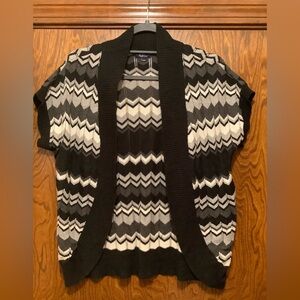 Reitmans Chevron Bolero Vintage Sweater Size M Preowned
